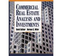Commercial Real Estate: Analysis and Investments