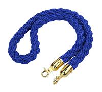 Commercial VIP Queue Barrier Rope/Hanging Crowd Control Rope,Hemp Heavy-Duty Twisted Stanchion Rope, for Bank Hotel Hospital(Blue,1.2m/4ft/47inch)