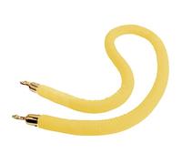 Commercial VIP Stanchion Rope,60 100 120 150 200 270 300 Cm Long Velvet Queue Barrier Rope, for Bank Hotel Hospital Entry(Yellow,1m/3.3ft/39inch)