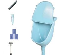 Commercial waterless urinals for men, urinals for men Wall Mounted With Cover plastic urinal portable urinal For Home, Dorm, Shed or Backyard(Blue)