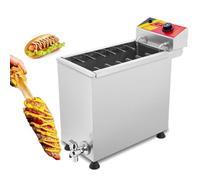 Commercielle Friteuse, Automatisch Käse Hot Dog Wurst Grill Troupeau de Bâtons Wurst Frittiergeräte Einstellbare Temperatur, Große Kapazität Elektrische Tiefe Hot Dog Corn Frittyer, JYLSSKUK