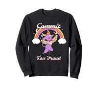 Commettre Une fraude fiscale (déclaration Amusante et Graphique de Diable Mignon) Sweatshirt