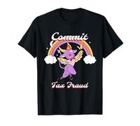 Commettre Une fraude fiscale (déclaration Amusante et Graphique de Diable Mignon) T-Shirt