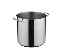Commichef Plus Superior Blend Marmite profonde en acier inoxydable sans couvercle, forte résistance à la corrosion, 20 cm, 6,3 litres, argent
