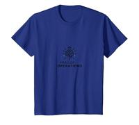 Commissaire Chef des opérations Brain Crown Leadership T-Shirt, Enfant, Bleu Royal, 6 Ans