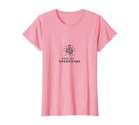 Commissaire Chef des opérations Brain Crown Leadership T-Shirt, Femme, Rose, XS