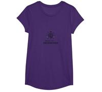 Commissaire Chef des opérations Brain Crown Leadership T-Shirt, Fille, Violet, XS