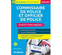 Commissaire de police et officier de police 2020/2021 Sujets types inédits - Marc Dalens - Studyrama Eds - broché - Scolaire / Universitaire