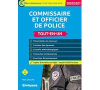 Commissaire de police et officier de police 2020/2021: Tout-en-un