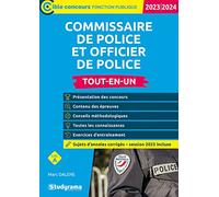 Commissaire de police et officier de police - Tout-en-un (Catégorie A - Concours 2023-2024)
