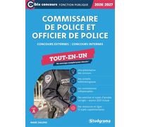 Commissaire de police et officier de police - Tout-en-un (Catégorie A - Concours 2026-2027) Concours externes - Concours internes - Marc Dalens - Studyrama Eds - broché - Scolaire / Universitaire