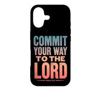 Commit Your Way to The Lord Psaum 37:5 Verse biblique Coque pour iPhone 17