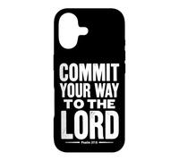 Commit Your Way to The Lord Psaum 37:5 Verse biblique Coque pour iPhone 17