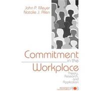 Commitment in the Workplace by Natalie J. Allen John P. Meyer, Natalie Jean Allen (Auteur)