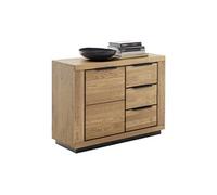 Commode 1 porte 3 tiroirs 107x40x80cm en chêne - LIRI