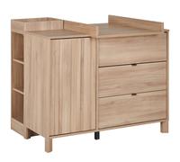 Commode 1 porte 3 tiroirs avec plan à langer Calypso