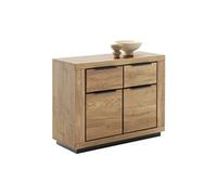 Commode 2 portes 2 tiroirs 102x40x80cm en chêne - LIRI