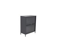 - Commode 2 portes en acier Bakal noir