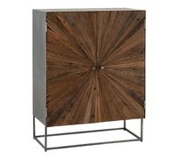Commode 2 Portes en Bois "Shanil" 111cm Marron