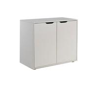 Commode 2 Portes Enfant "Pino" 86cm Blanc Blanc G