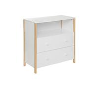 Atmosphera – Commode Kima en bois 85 x 40 cm – Blanc