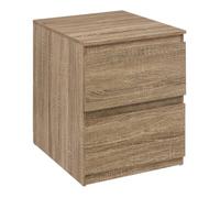 Commode 2 tiroirs ""Dolo"" effet bois naturel - 5 five simply smart