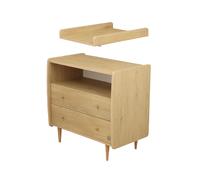 Commode 2 tiroirs My Love + plan à langer coulissant