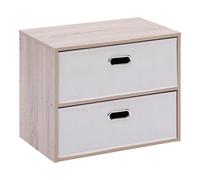 5five Chevet Dress Up 2 tiroirs tissu beige G