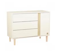 Sauthon Commode Paloma – 3 tiroirs et 1 porte, pieds en bois