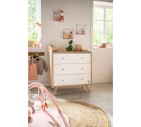 Commode 3 tiroirs - access marron/blanc TU