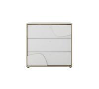 Commode 3 tiroirs bois blanche