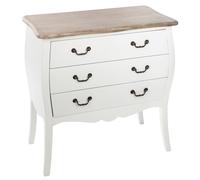 Commode 3 Tiroirs "Chrysa" 76cm Naturel