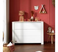 Commode 3 tiroirs Loft BLANC Sauthon