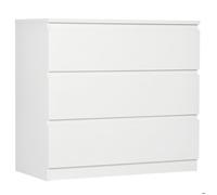 Commode 3 tiroirs - HOMCOM - Meuble de rangement épuré pour chambre - 80 x 39 x 73 cm