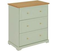 Atmosphera Commode mohéa Vert céladon – 3 tiroirs