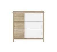 Commode 3 tiroirs salto chêne TU