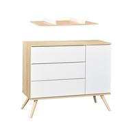 Sauthon - Commode 3 tiroirs Seventies - Blanc