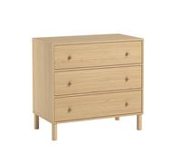 Commode 3 tiroirs - tela bois clair TU