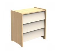 Commode 3 tiroirs Vanille