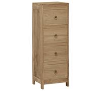 Commode 30x30x90 cm Bois massif de teck Brun G