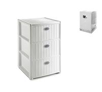 Commode 3C Élégance Rattan Blanc Stefanplast