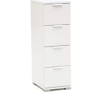 Commode 4 tiroirs 27 x 38 x 85 cm Blanc - MR805057