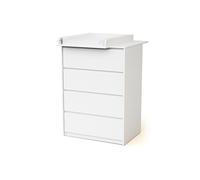 - Commode 4 tiroirs bois avec plan a langer 50 cm