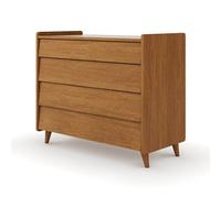 Commode 4 tiroirs bois massif peter noisette TU