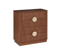 Atmosphera Commode Wany 4 tiroirs marron 80 x 40 cm