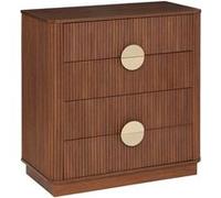 Atmosphera Commode Wany 4 tiroirs marron 80 x 40 cm