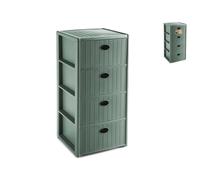 Commode 4 Tiroirs Élégance Recy Verte 37x39x80 H