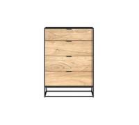 Commode 4 tiroirs en bois d'acacia et pieds en métal - Jakson - Rendez-Vous Déco