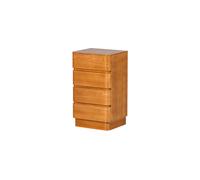 Commode 4 tiroirs MDF brun Fejo