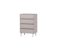 Commode 4 tiroirs mélamine/MDF sable TOURS